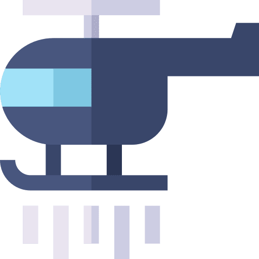 Helicopter aircraft transportation flight icon