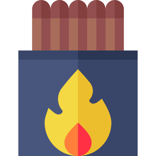 Match lighting fire miscellaneous icon