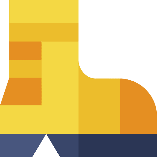 Boot fashion security protection icon