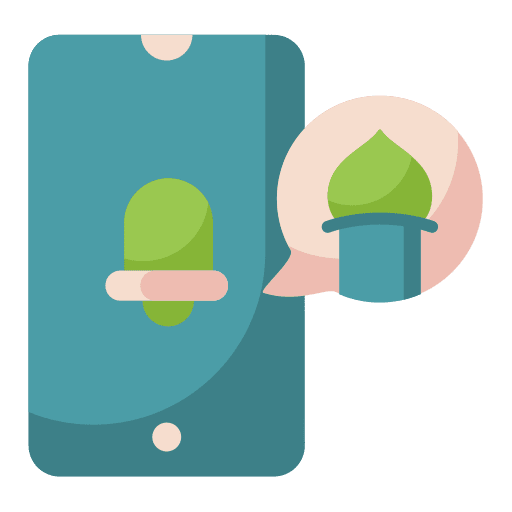 Reminder pray smartphone reminder icon Reminder pray smartphone reminder icon