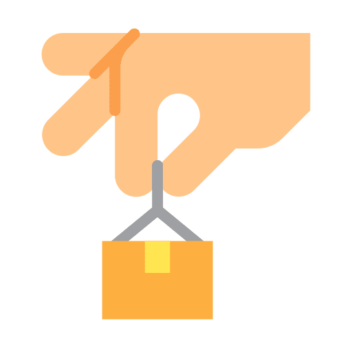 Picking picking delivery package icon