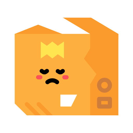 Damaged package damaged shipping and delivery bad icon