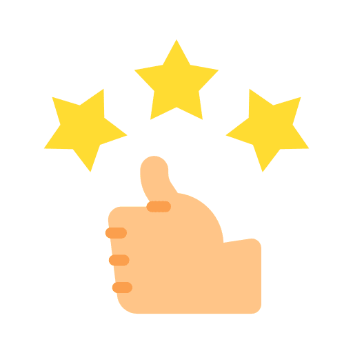 Thumbs up service marketing store icon