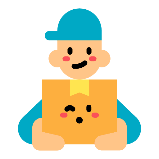 Delivery man buy courier logistic icon Delivery man buy courier logistic icon