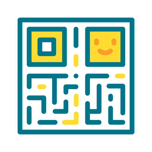 Qr code product smartphone scan icon Qr code product smartphone scan icon