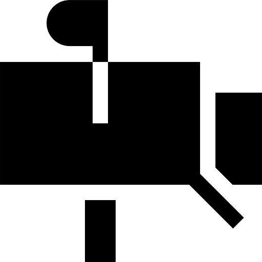 Parcel mailbox receive send icon Parcel mailbox receive send icon