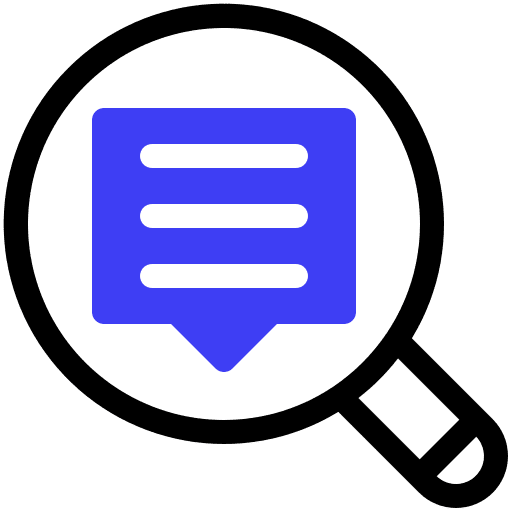 Analysis ui communications inspection icon