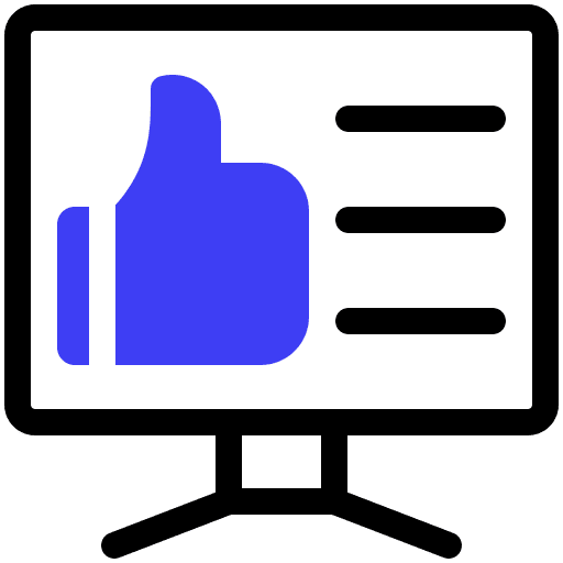 Like computer feedback customer review icon