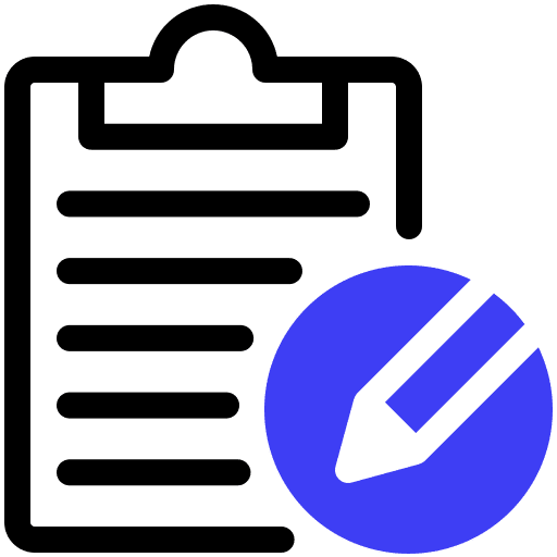 Write pen files and folders document icon