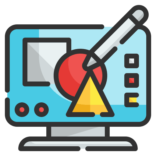 Shapes draw screen shapes icon