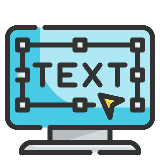 Text text design art and design icon Text text design art and design icon
