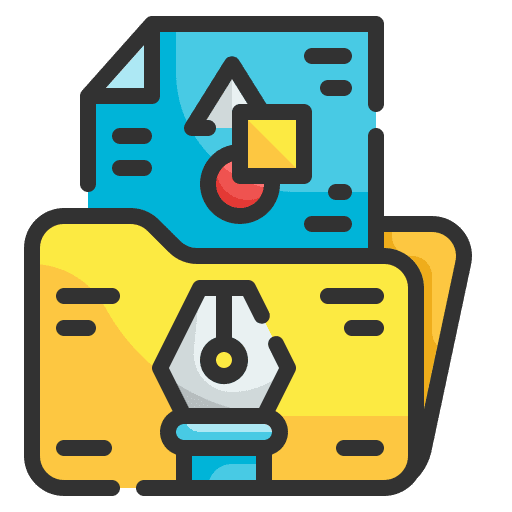 File digital draw graphic icon File digital draw graphic icon