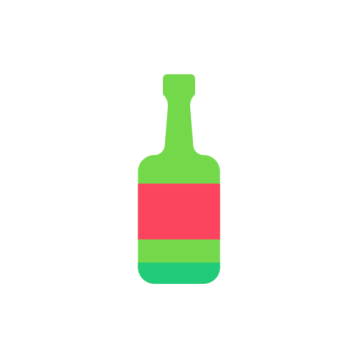 Alcohol bottle food and restaurant drinks icon Alcohol bottle food and restaurant drinks icon