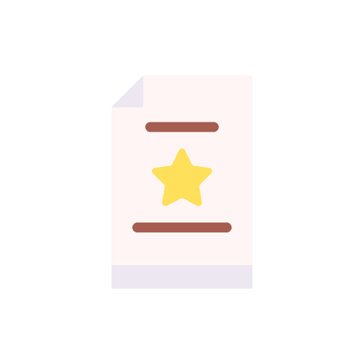 Certificate patent files and folders standards icon Certificate patent files and folders standards icon