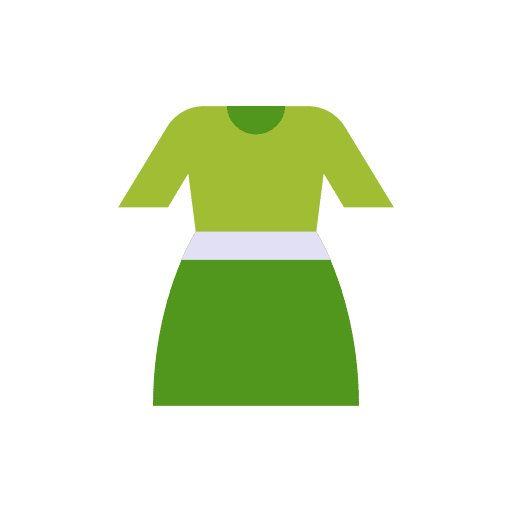 Dress elegant femenine clothing icon Dress elegant femenine clothing icon