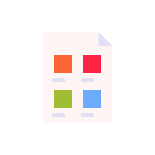 Storyboard planning organization sheet icon Storyboard planning organization sheet icon