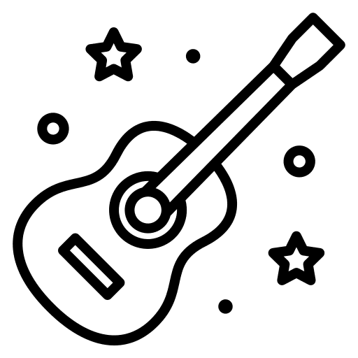 Guitar guitars orchestra acoustic guitar icon