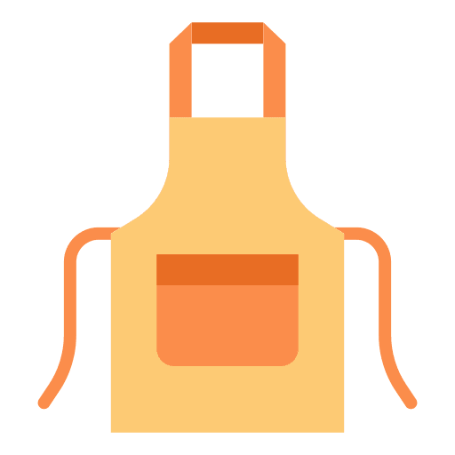 Apron kitchen cleaning aprons icon