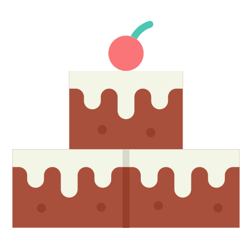 Brownies bakery chocolate dessert icon
