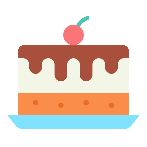 Cake sweet cakes slice icon