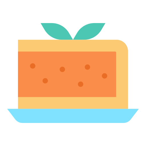 Carrot cake carrot food and restaurant bakery icon
