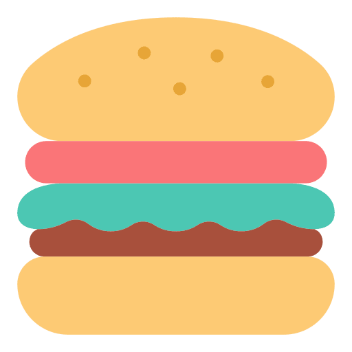 Hamburger hamburger salad fast food icon