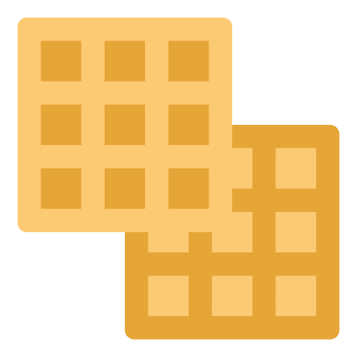 Waffles waffle bakery food and restaurant icon