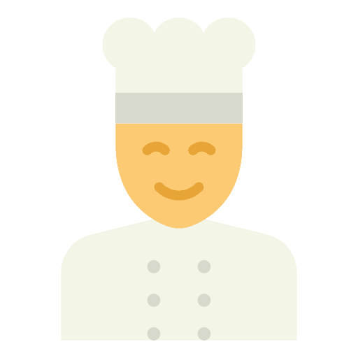 Chef user man person icon