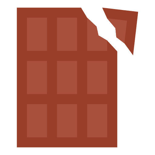 Chocolate bar food and restaurant chocolate love and romance icon