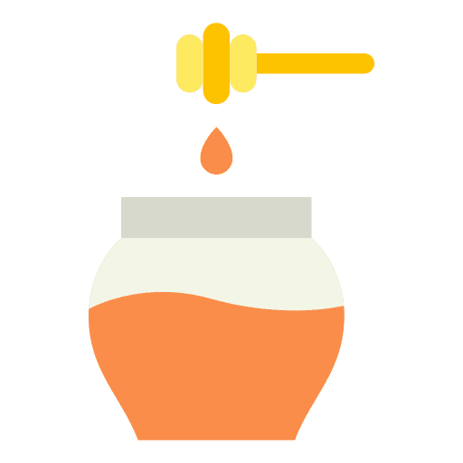 Honey organic dipper honey jar icon