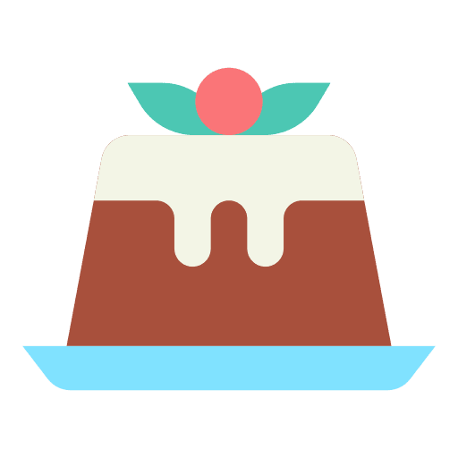 Pudding dessert custard food icon