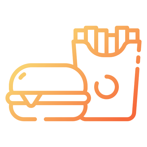 Fast food food food and restaurant menu icon Fast food food food and restaurant menu icon