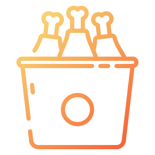 Chicken food and restaurant dish meal icon Chicken food and restaurant dish meal icon