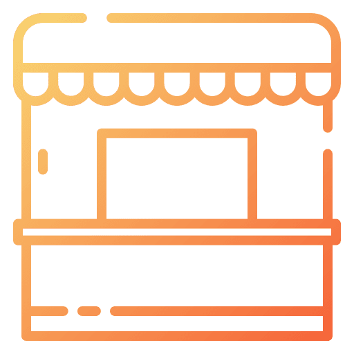 Food stand market fast food food stall icon Food stand market fast food food stall icon