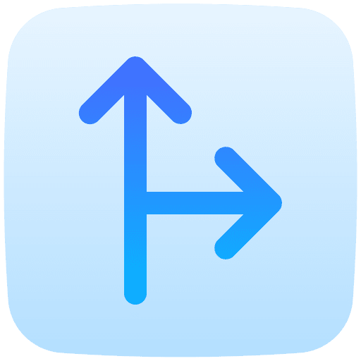 Junction junction direction right icon