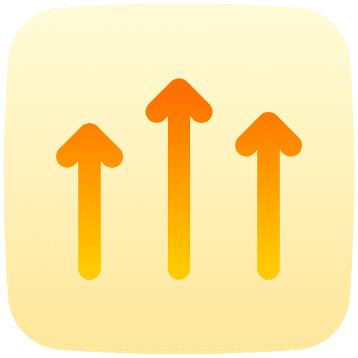 Up arrows increase up arrows arrows icon