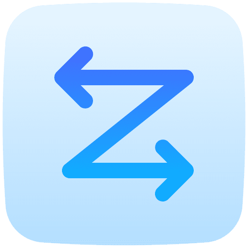 Zigzag ui interface direction icon