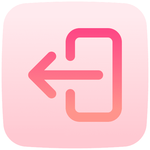 Logout go out right arrow sign out icon