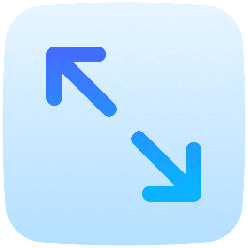Maximize fullscreen orientation screen settings icon
