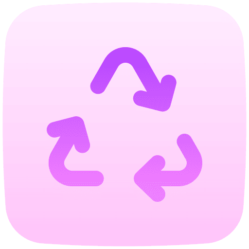 Recycle logistics delivery arrows symbol icon