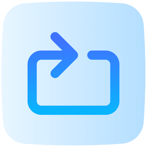 Repeat arrows interface orientation icon