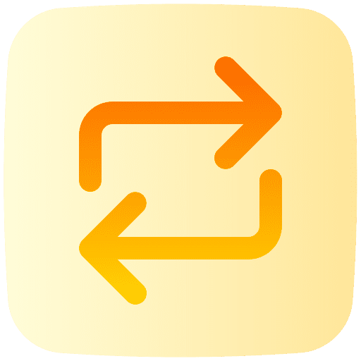 Repeat multimedia option arrow orientation icon