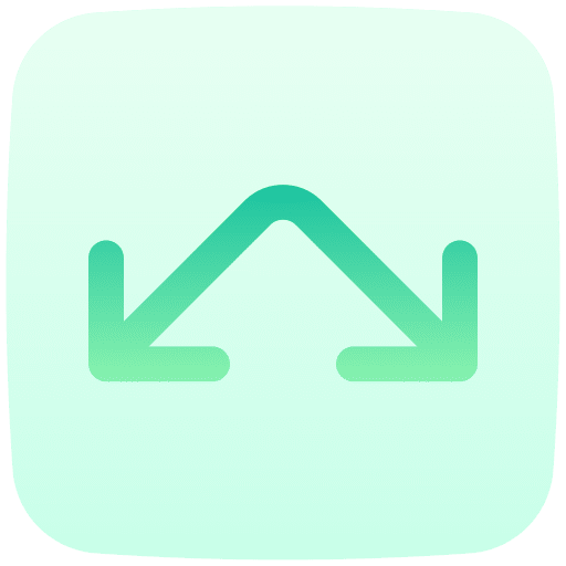 Split alternate direction arrows icon