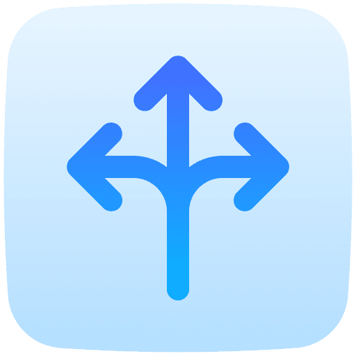 Turn crossroads maps and location road sign icon