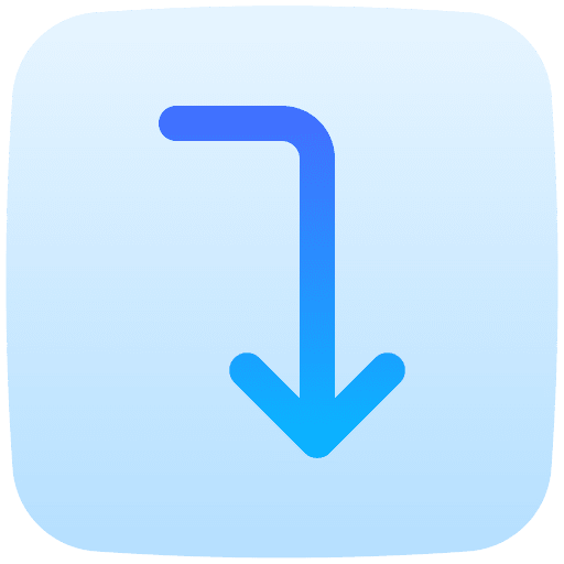 Turn down orientation interface ui icon