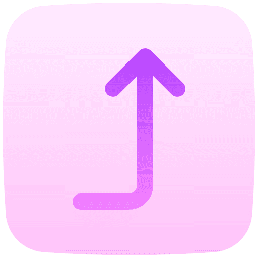 Turn up turn up right turn up icon