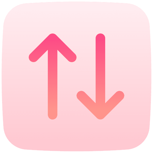 Up and down two arrows arrows exchange icon