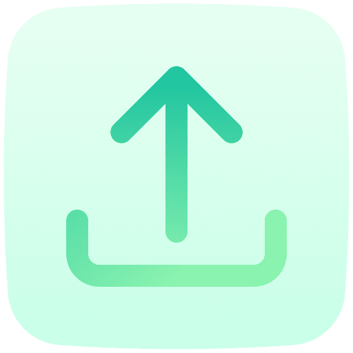 Upload directional up arrow arrow icon