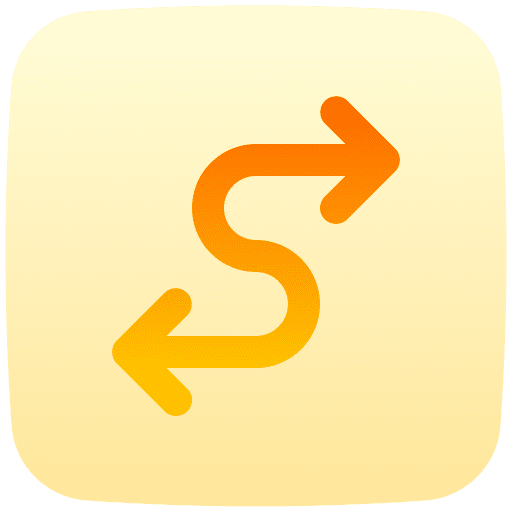 Zigzag left signaling zigzag arrow icon