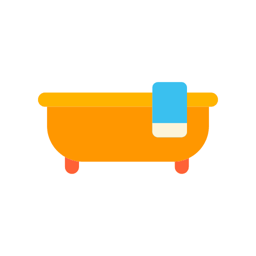 Bath tub beauty furniture and household tub icon Bath tub beauty furniture and household tub icon
